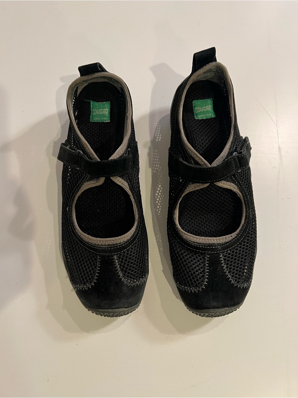 Cougar Woman’s Black and Gray Mary Jane Sneakers